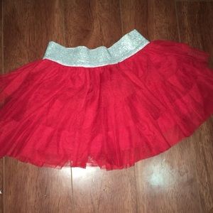 Red skirt